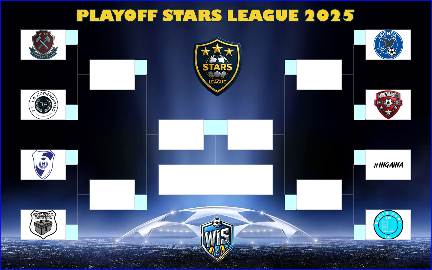 LE 8 MAGNIFICHE PER LA STARS 25