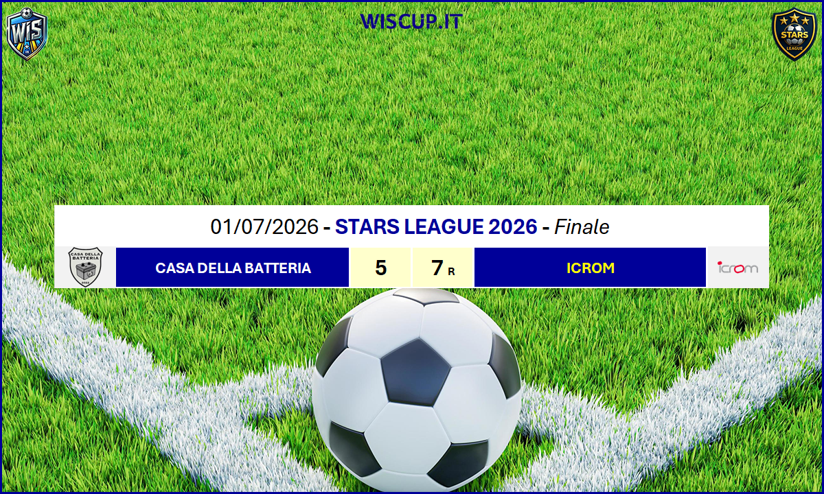 STARS LEAGUE – RISULTATI DEL 01/07/2026